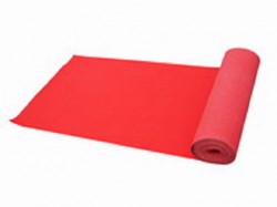 パンチカーペット巾90cm　赤